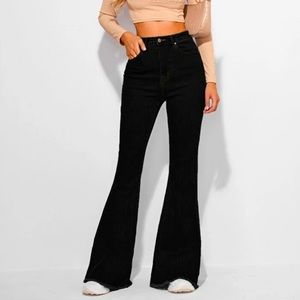 SHEIN Black Bell Jean SMALL (4)